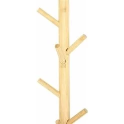 Garderobe Bambus Mit 11 Haken, Braun, 100 Cm Hoch, Aus Holz Im Scandi-Style -Möbelhaus 48725638 4