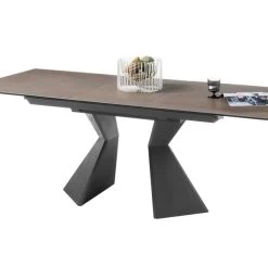 Esstisch Robinson Tisch Ausziehtisch Keramik Glas Rechteckig Braun Metall 160cm 12 Esstisch Robinson Tisch Ausziehtisch Keramik Glas Rechteckig Braun Metall 160cm -Möbelhaus 487662870