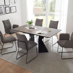 Esstisch Robinson Tisch Ausziehtisch Keramik Glas Rechteckig Braun Metall 160cm 17 Esstisch Robinson Tisch Ausziehtisch Keramik Glas Rechteckig Braun Metall 160cm -Möbelhaus 487662886