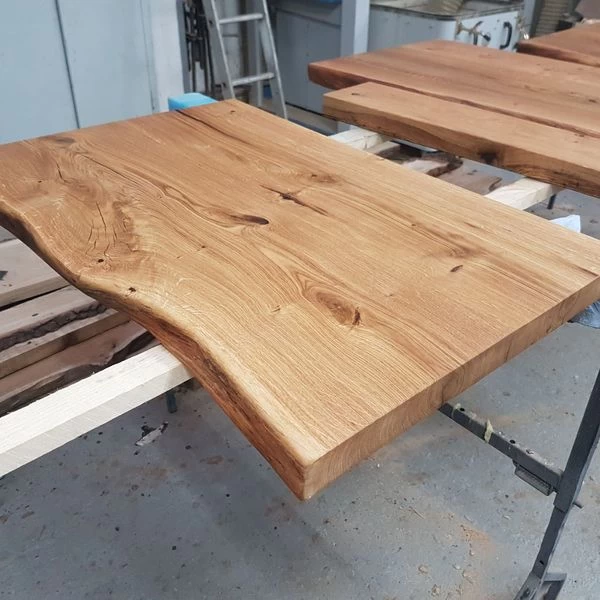 Waschtisch Eiche Holzplatte Massiv Holz Aufsatzbecken Naturkante Zuschnitt Geölt 3 Waschtisch Eiche Holzplatte Massiv Holz Aufsatzbecken Naturkante Zuschnitt Geölt