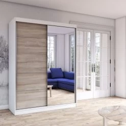 Schwebetürenschrank Schrank Kleiderschrank Mehrzweckschrank Mista 05 150 -Möbelhaus 491338139