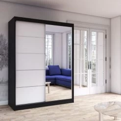 Schwebetürenschrank Schrank Kleiderschrank Mehrzweckschrank Mista 05 150 -Möbelhaus 491338144