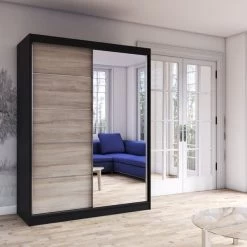 Schwebetürenschrank Schrank Kleiderschrank Mehrzweckschrank Mista 05 150 -Möbelhaus 491338149