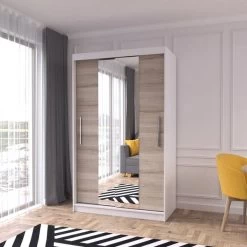 Schwebetürenschrank Kleiderschrank Mehrzweckschrank Schrank Leomi 01 120 -Möbelhaus 491492237