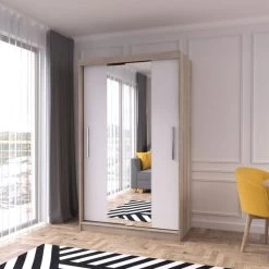 Schwebetürenschrank Kleiderschrank Mehrzweckschrank Schrank Leomi 01 120 -Möbelhaus 491492238