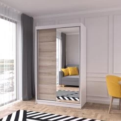 Mehrzweckschrank Schrank Kleiderschrank Garderobenschrank Leomi 05 120 -Möbelhaus 491494394