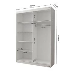 Mehrzweckschrank Schrank Kleiderschrank Garderobenschrank Leomi 05 120 -Möbelhaus 491510227