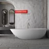 Freistehende Badewanne 180 Gussmarmor Mineralguss Solid Stone Standbadewanne Matt -Möbelhaus 491856641