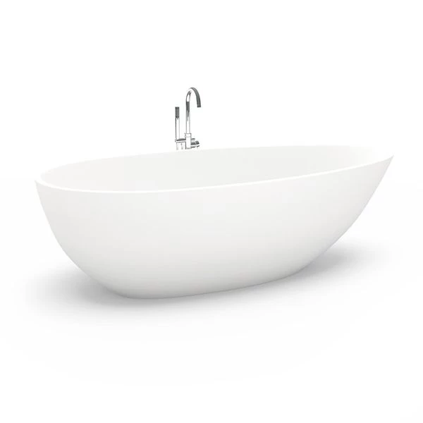 Freistehende Badewanne 180 Gussmarmor Mineralguss Solid Stone Standbadewanne Matt 4 Freistehende Badewanne 180 Gussmarmor Mineralguss Solid Stone Standbadewanne Matt – Bild 2