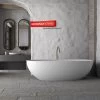Freistehende Badewanne Mineralguss Solid Surface Gussmarmor Matt Weiß Standbadewanne 1 Freistehende Badewanne Mineralguss Solid Surface Gussmarmor Matt Weiß Standbadewanne -Möbelhaus 491858697