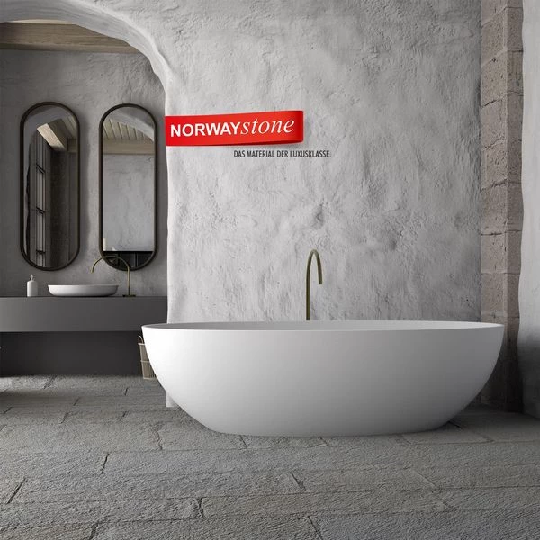 Freistehende Badewanne Mineralguss Solid Surface Gussmarmor Matt Weiß Standbadewanne 3 Freistehende Badewanne Mineralguss Solid Surface Gussmarmor Matt Weiß Standbadewanne