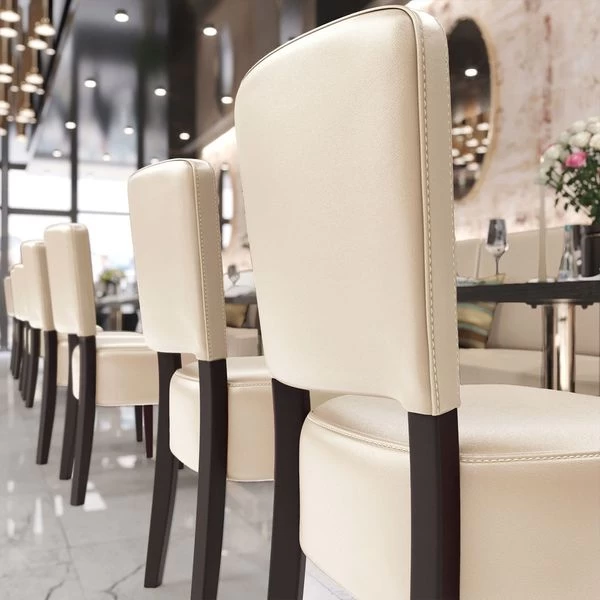 2er-Set LUCA | Bistrostuhl | Creme | Gastrostühle, Bistrostühle Gepolstert 4 2er-Set LUCA | Bistrostuhl | Creme | Gastrostühle, Bistrostühle Gepolstert – Bild 2