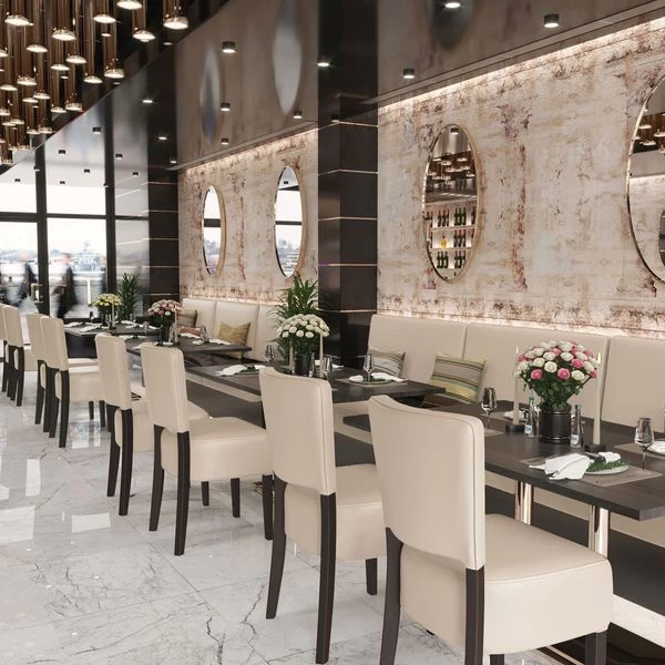 2er-Set LUCA | Bistrostuhl | Creme | Gastrostühle, Bistrostühle Gepolstert 6 2er-Set LUCA | Bistrostuhl | Creme | Gastrostühle, Bistrostühle Gepolstert – Bild 4