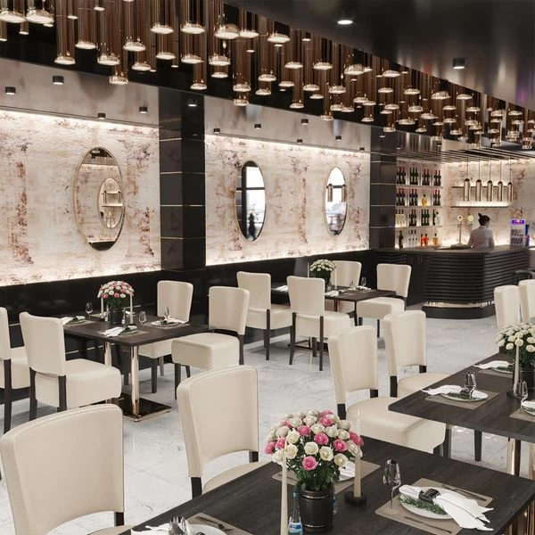 2er-Set LUCA | Bistrostuhl | Creme | Gastrostühle, Bistrostühle Gepolstert 7 2er-Set LUCA | Bistrostuhl | Creme | Gastrostühle, Bistrostühle Gepolstert – Bild 5