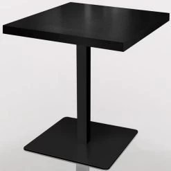 MADRID | Bistrotisch | 70x70cm | Schwarz | Gastrotisch, Restauranttisch, Kneipentisc