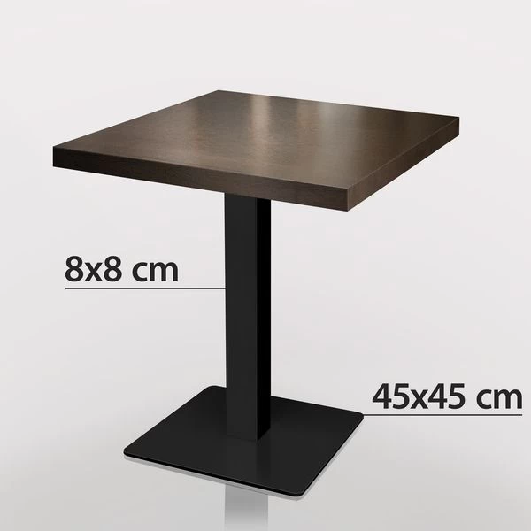 MADRID | Bistrotisch | 60x60cm | Wenge | Gastrotisch, Restauranttisch, Kneipentisch 4 MADRID | Bistrotisch | 60x60cm | Wenge | Gastrotisch, Restauranttisch, Kneipentisch – Bild 2