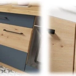 Moderne Küche Küchenzeile "INA 2022" U-Küche Holz Grau Individuell Stellbar -Möbelhaus 492963425