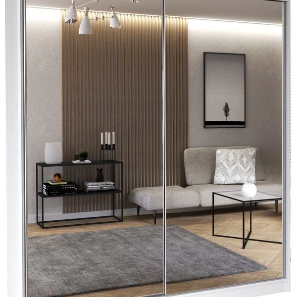 Kleiderschrank Schiebetürenschrank Schrank Garderobe Mit Spiegel 180 Cm Multi 20 4 Kleiderschrank Schiebetürenschrank Schrank Garderobe Mit Spiegel 180 Cm Multi 20 – Bild 2