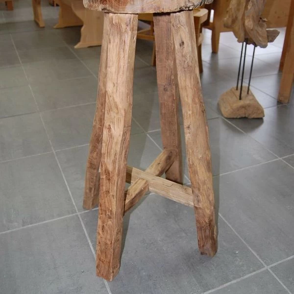 Teakholz Teak Holz Massiv Barhocker Rund Semar Aus Einer Echten Teakholz Wurzel 4 Teakholz Teak Holz Massiv Barhocker Rund Semar Aus Einer Echten Teakholz Wurzel – Bild 2