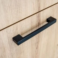 Moderne Küche Küchenzeile Klara 120/180cm Holz / Grau Matt -Möbelhaus 496576386