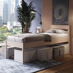 Seniorenbett Triin Anu 55 Cm Hoch Hohes Kopfteil Holzbett Stabiles Bett Für Senioren