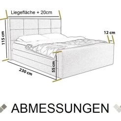 Boxspringbett ZEUS 140/160/180/200x200 Cm Polsterbett Mit Bettkasten Und Topper -Möbelhaus 498020163