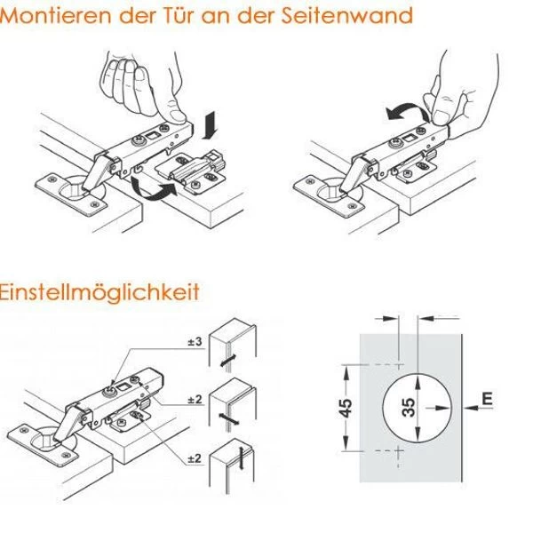 Türscharniere Softclose Scharnier Federscharniere Schrank Dämpfer Häfele Metalla 9 Türscharniere Softclose Scharnier Federscharniere Schrank Dämpfer Häfele Metalla – Bild 7