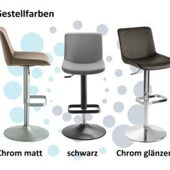 Mayer Barhocker 1235 MyDIVO Chrom Matt, Echtes Leder In 6 Farben -Möbelhaus 500977810