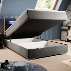 Boxspringbett Mila Mit Bettkasten LED USB Und Farbauwahl 120 X 200 Cm NEU! -Möbelhaus 501128364