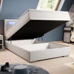 Boxspringbett Mila Mit Bettkasten LED USB Und Farbauwahl 120 X 200 Cm NEU! -Möbelhaus 501128442