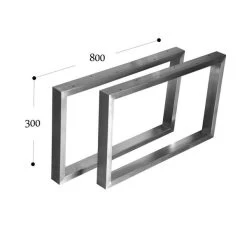 Couchtisch Kufengestell MT 300 Tischgestell Edelstahl 60x30 Rahmentisch 1Paar/1Stück -Möbelhaus 502737739