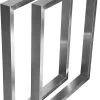 Couchtisch Kufengestell MT 720mm Tischgestell Edelstahl 40x20 Tischkufe-1Paar/1 Stück