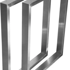 Couchtisch Kufengestell MT 720mm Tischgestell Edelstahl 40x20 Tischkufe-1Paar/1 Stück