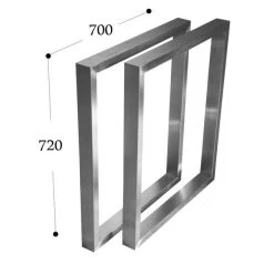 Couchtisch Kufengestell MT 720mm Tischgestell Edelstahl 40x20 Tischkufe-1Paar/1 Stück 16 Couchtisch Kufengestell MT 720mm Tischgestell Edelstahl 40x20 Tischkufe-1Paar/1 Stück -Möbelhaus 502974170