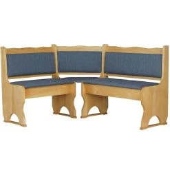 Eckbank Alder Farbe Mit Polsterung Massivholz Kiefer Holz, Grau, Braun, Ökoleder- Neu -Möbelhaus 503386849