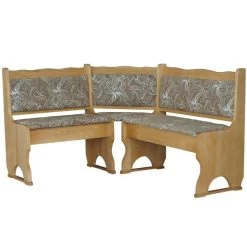 Eckbank Alder Farbe Mit Polsterung Massivholz Kiefer Holz, Grau, Braun, Ökoleder- Neu -Möbelhaus 503386855