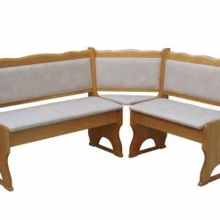 Eckbank Alder Farbe Mit Polsterung Massivholz Kiefer Holz, Grau, Braun, Ökoleder- Neu -Möbelhaus 503386869