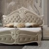Elegantes Bett LIVIA In Beige-weiß TOP Klassisch NEU Edel -Möbelhaus 504496691