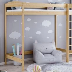 Hochbett Antresola Jugendbett Kinderbett Luca 100% Massivholz -Möbelhaus 504845094