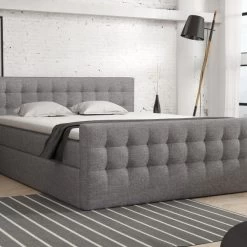 Boxspringbett Schlafzimmerbett Pumikas LUX Mit Bettkästen Bonell-Matratze Und Topper -Möbelhaus 505175762 1