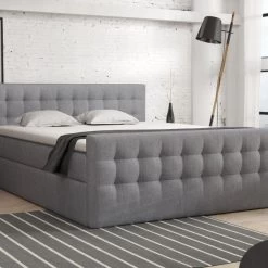 Boxspringbett Schlafzimmerbett Pumikas LUX Mit Bettkästen Bonell-Matratze Und Topper -Möbelhaus 505175826 1