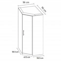 Drehtürenschrank Eckkleiderschrank Schrank Garderobe Szantal -Möbelhaus 506495571