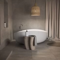 Freistehende Badewanne 180 Gussmarmor Mineralguss Solid Surface Standbadewanne Matt -Möbelhaus 506507708