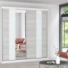 Schwebetürenschrank Kleiderschrank Schrank Garderobe Spiegel Multi 32