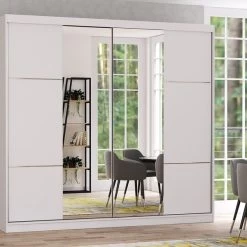 Kleiderschrank Schiebetürenschrank Schrank Schlafzimmer Spiegel 230 Cm Multi 13