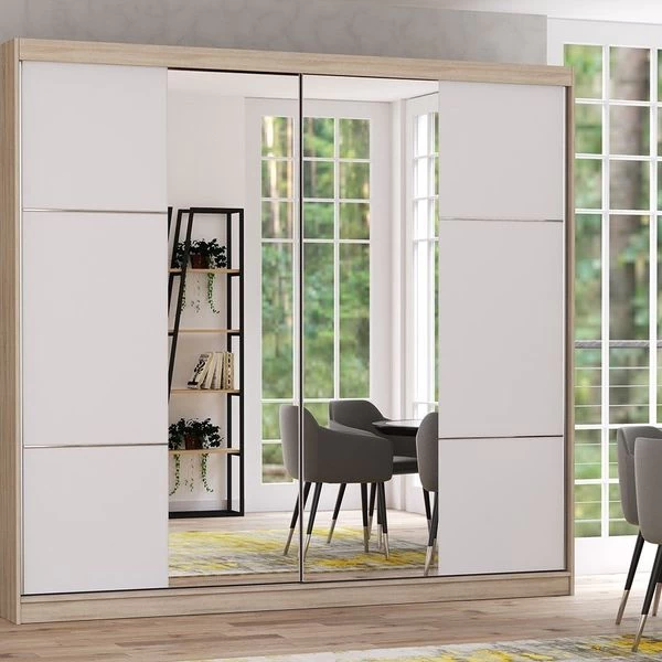 Kleiderschrank Schiebetürenschrank Schrank Schlafzimmer Spiegel 230 Cm Multi 13 4 Kleiderschrank Schiebetürenschrank Schrank Schlafzimmer Spiegel 230 Cm Multi 13 – Bild 2