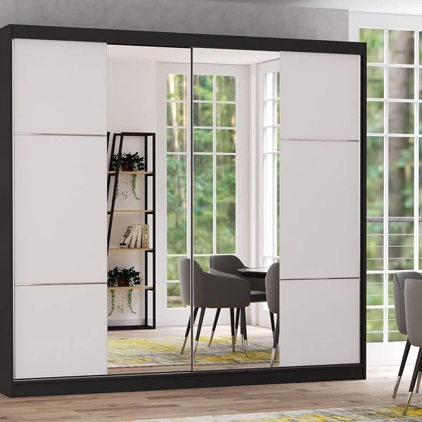 Kleiderschrank Schiebetürenschrank Schrank Schlafzimmer Spiegel 230 Cm Multi 13 5 Kleiderschrank Schiebetürenschrank Schrank Schlafzimmer Spiegel 230 Cm Multi 13 – Bild 3