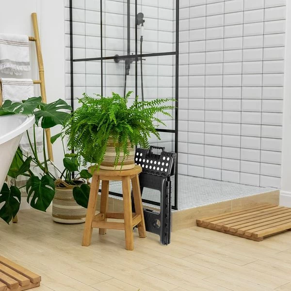 Klapphocker Sitzhocker Kunststoff 39cm Tritthocker Badhocker Bis 100 Kg 18595 5 Klapphocker Sitzhocker Kunststoff 39cm Tritthocker Badhocker Bis 100 Kg 18595 – Bild 3