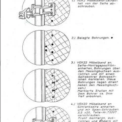 4 X Vorwerk Hettich Scharnier Topfband Möbelband 11530016 - 4405/72 - VEK22 4 Farben -Möbelhaus 509359576 2