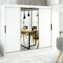 Kleiderschrank, Schiebetürenschrank Schlafzimmer, Schrank Mit Spiegel BRENT T1 250 Cm -Möbelhaus 509645263